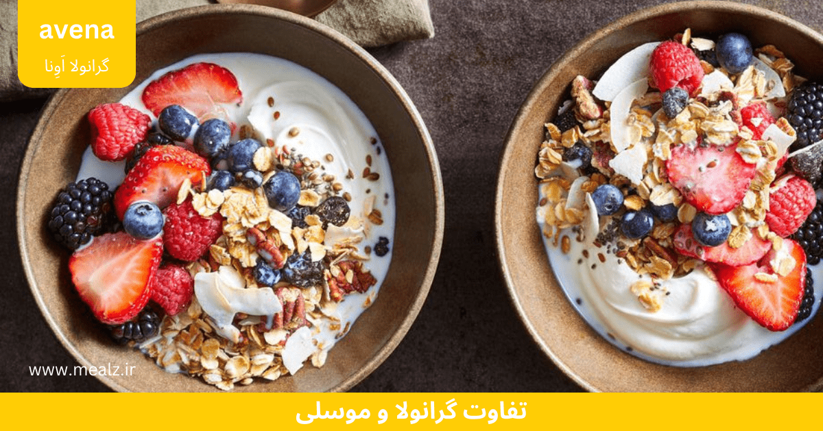 گرانولا و موسلی چه تفاوتی باهم دارند؟ 10 15 تفاوت موسلی و گرانولا برای صبحانه