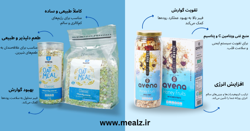 اوتمیل چیست ؟ 12 دلیل مصرف اوتمیل که نمیدانستید 3 تفاوت موسلی و اوتمیل خرید موسلی صبحانه اونا