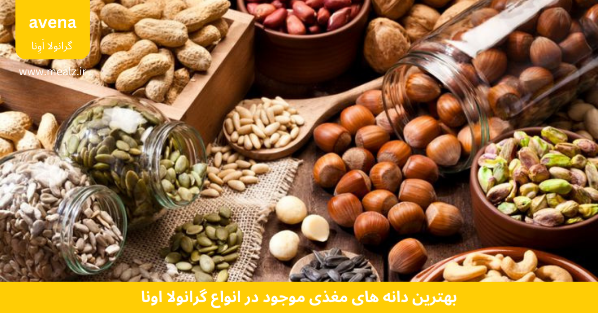 ترکیبات گرانولا و تاثیر شگفت انگیز آن ها در بدن 2 ترکیبات گرانولا دانه های مغذی گرانولا اونا