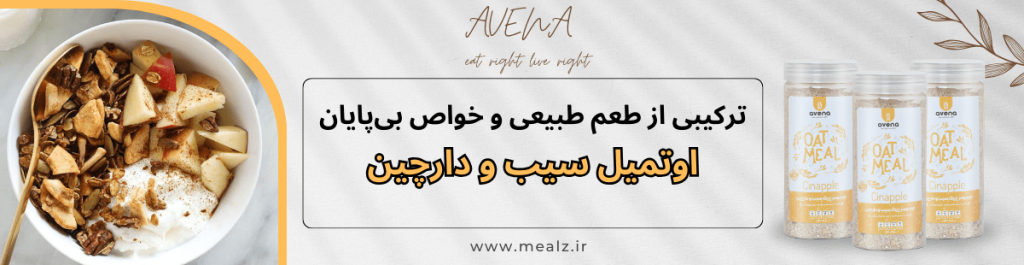 ۴ نوشیدنی مقوی برای پاییز با تخمکتان، چیا و اوتمیل گرم 3 خرید اوتمیل سیب و دارچین اونا