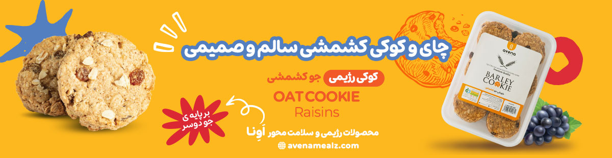 کنترل هوس شیرینی با جو دوسر+ برنامه 7 روزه 4 جایگزین بیسکوییت کوکی جو دوسر پرک کشمشی کنترل هوس شیرینی با کوکی جو دوسر اونا